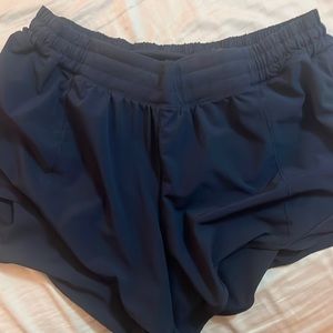 hotty hot shorts high rise 4” navy blue